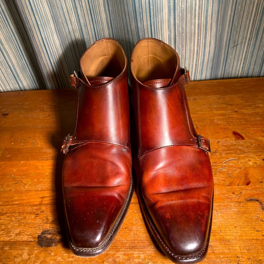 Carlos Santos Double Monk Strap Boots. UK9